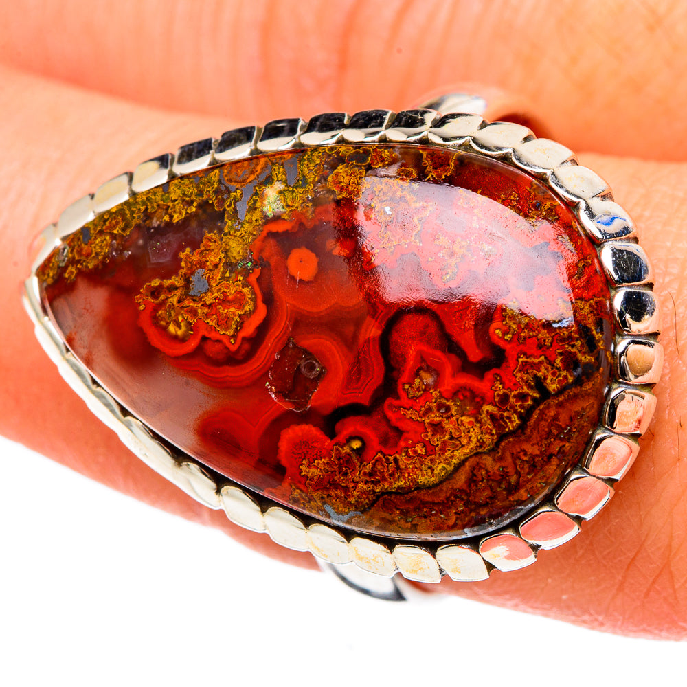 Moroccan Agate Rings handcrafted by Ana Silver Co - RING97345