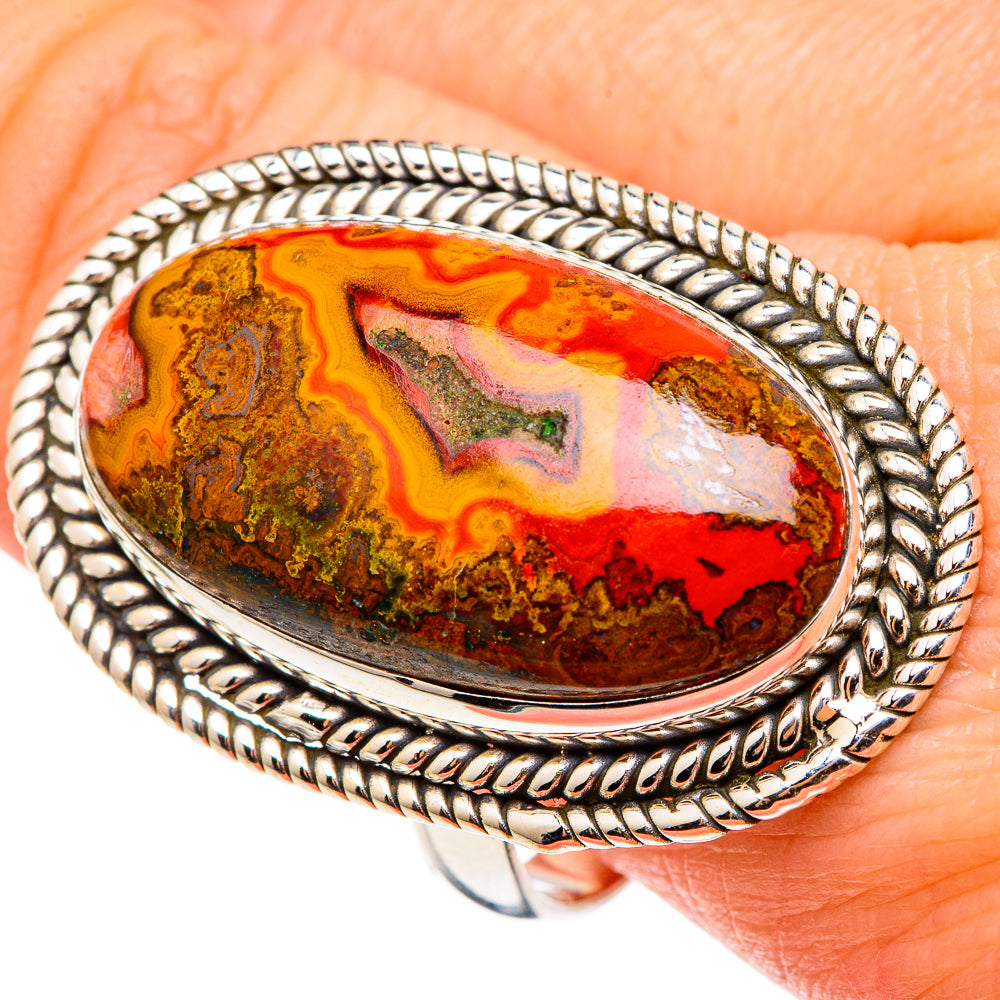 Moroccan Agate Rings handcrafted by Ana Silver Co - RING97347