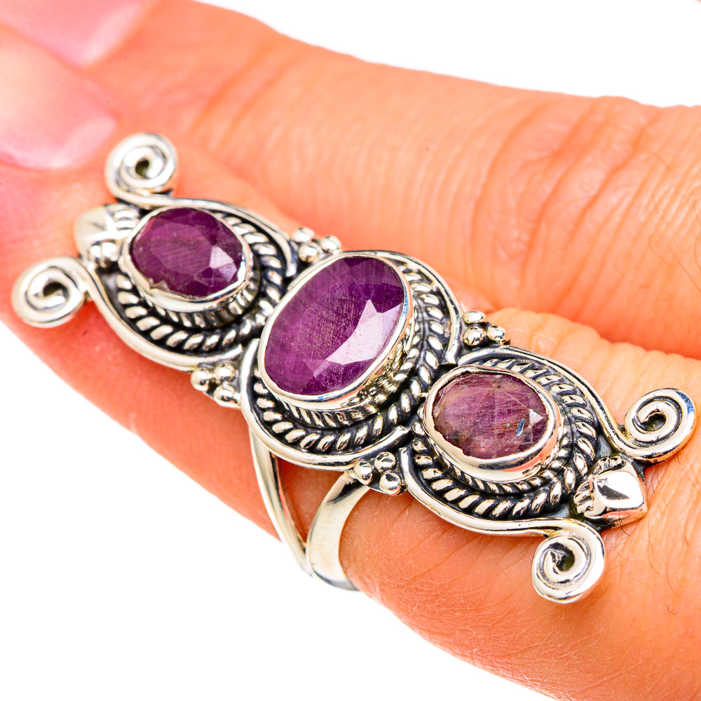 Ruby Rings handcrafted by Ana Silver Co - RING97352