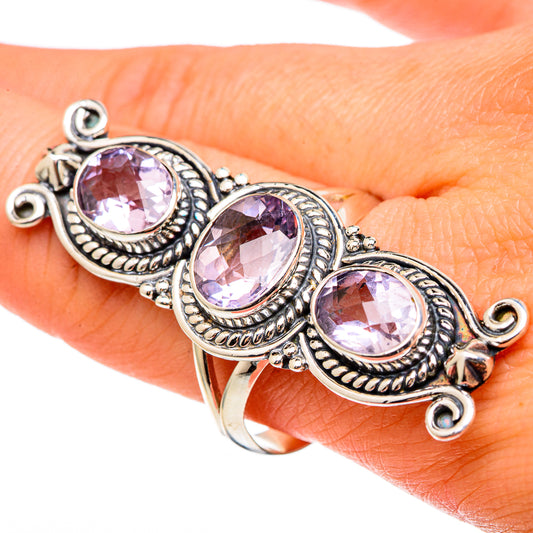 Kunzite Rings handcrafted by Ana Silver Co - RING97357