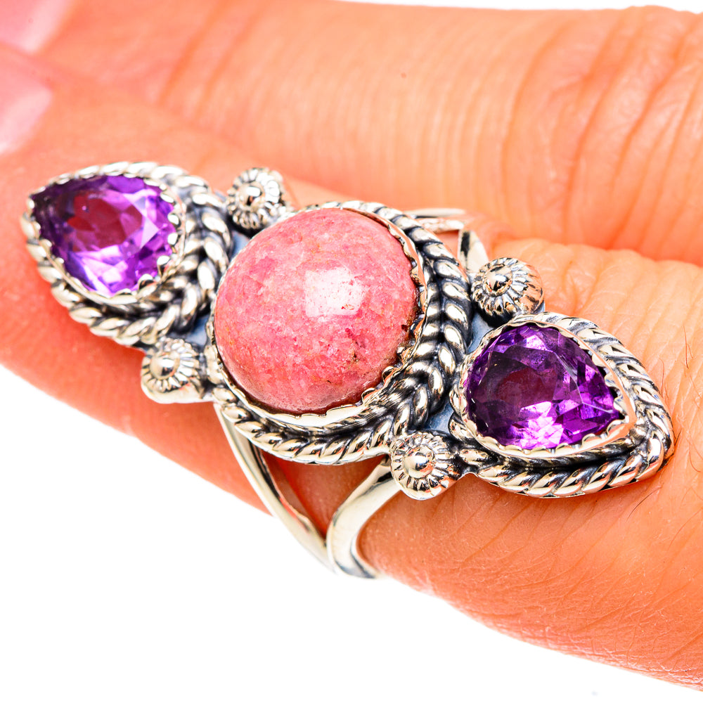 Rhodochrosite Rings handcrafted by Ana Silver Co - RING97368