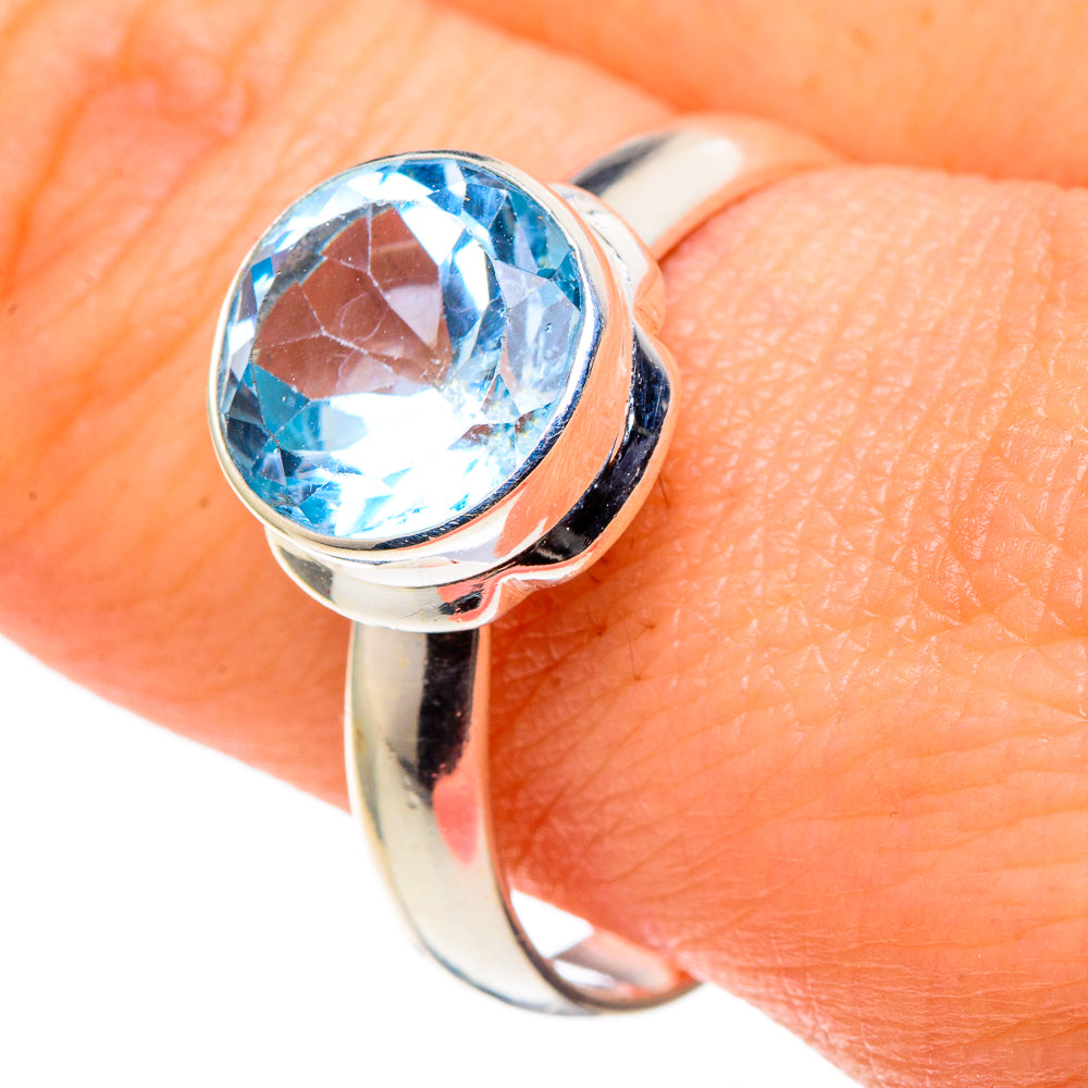 Blue Topaz Rings handcrafted by Ana Silver Co - RING97376