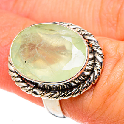 Prehnite Rings handcrafted by Ana Silver Co - RING97377