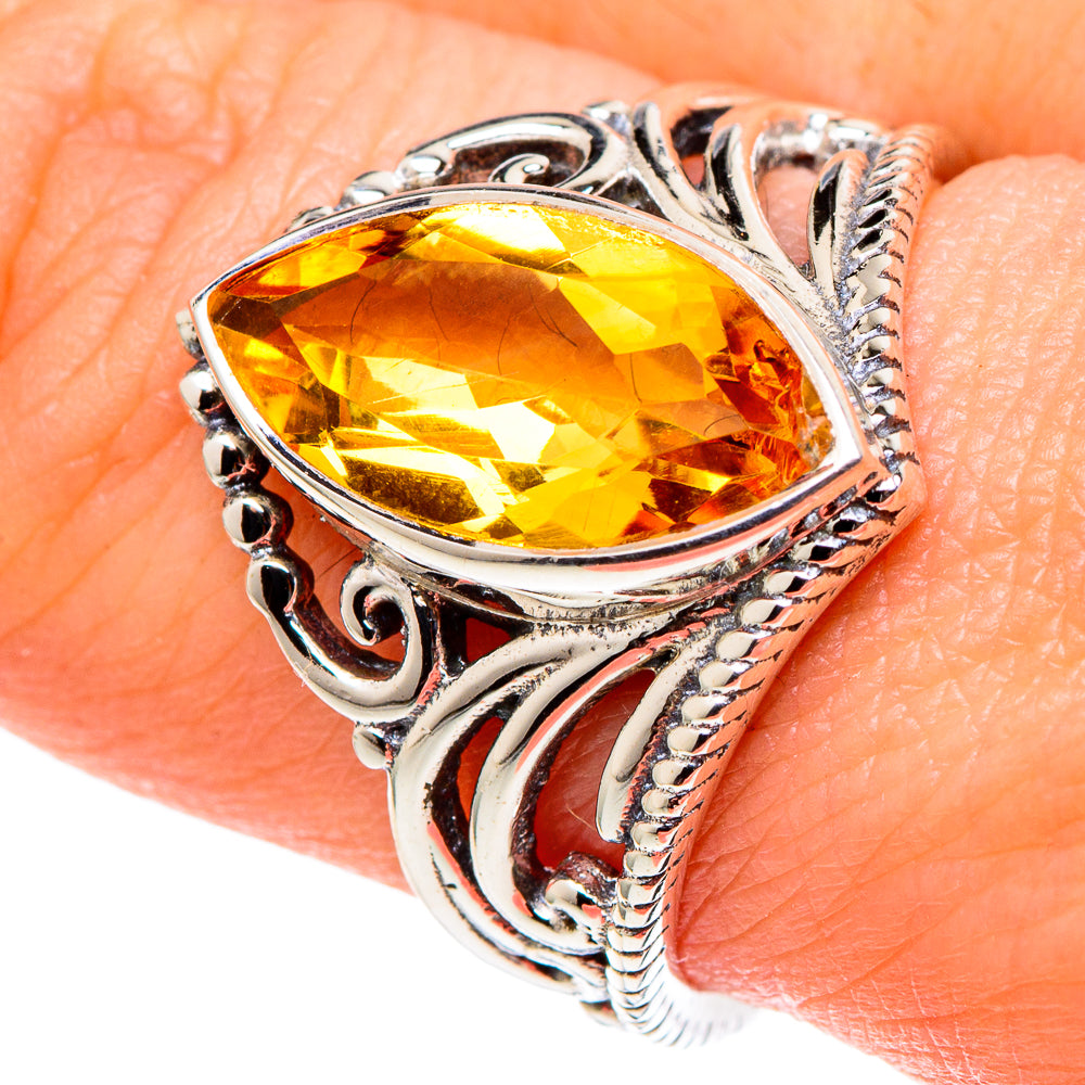 Citrine Rings handcrafted by Ana Silver Co - RING97383