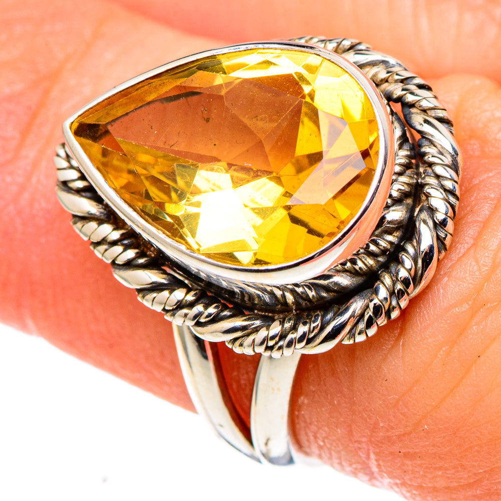 Citrine Rings handcrafted by Ana Silver Co - RING97384