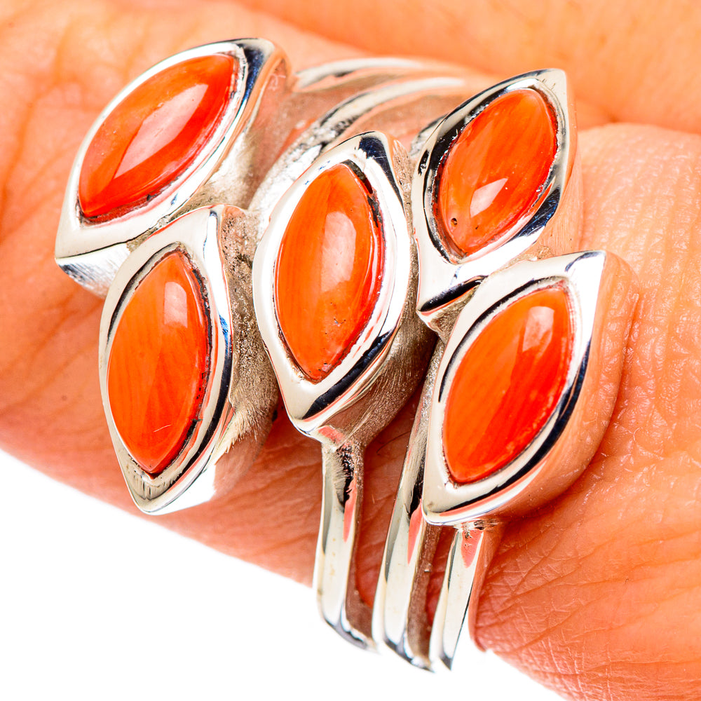 Carnelian Rings handcrafted by Ana Silver Co - RING97387