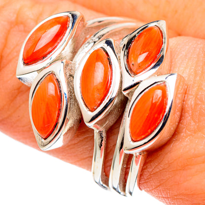 Carnelian Rings handcrafted by Ana Silver Co - RING97387