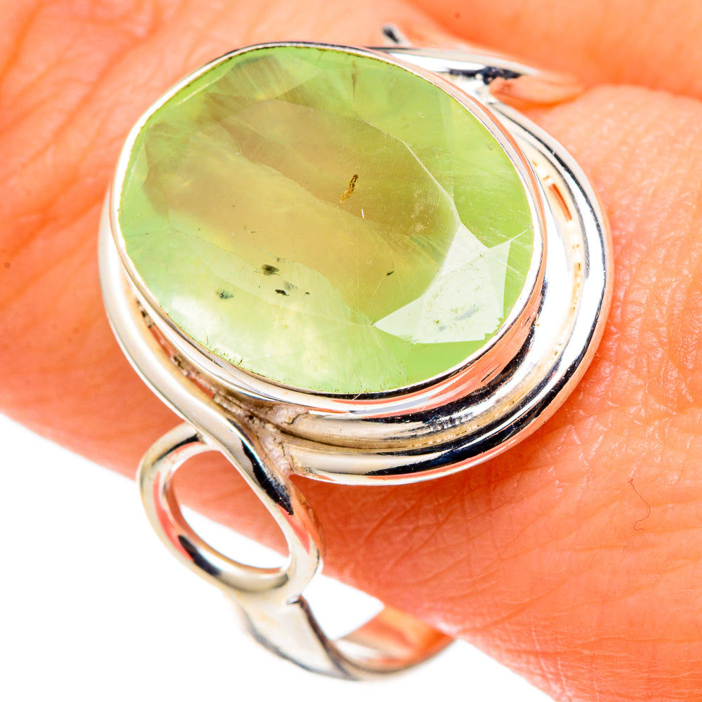 Prehnite Rings handcrafted by Ana Silver Co - RING97410