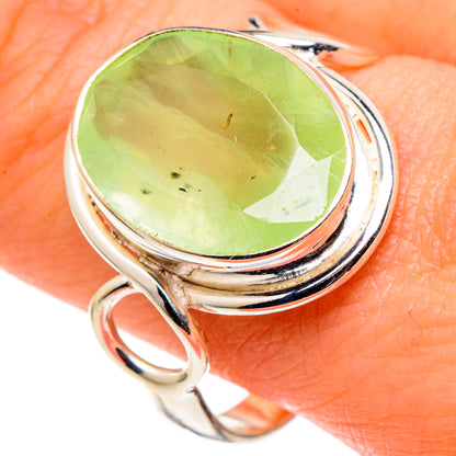 Prehnite Rings handcrafted by Ana Silver Co - RING97410