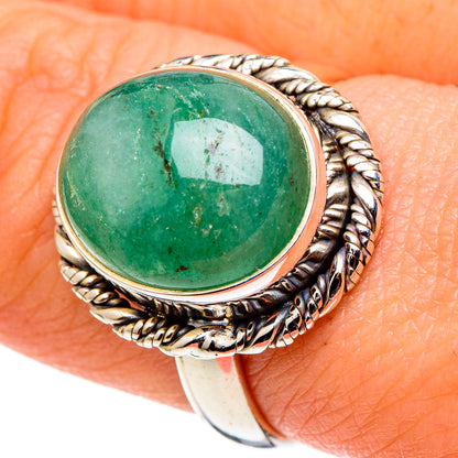 Green Aventurine Rings handcrafted by Ana Silver Co - RING97411