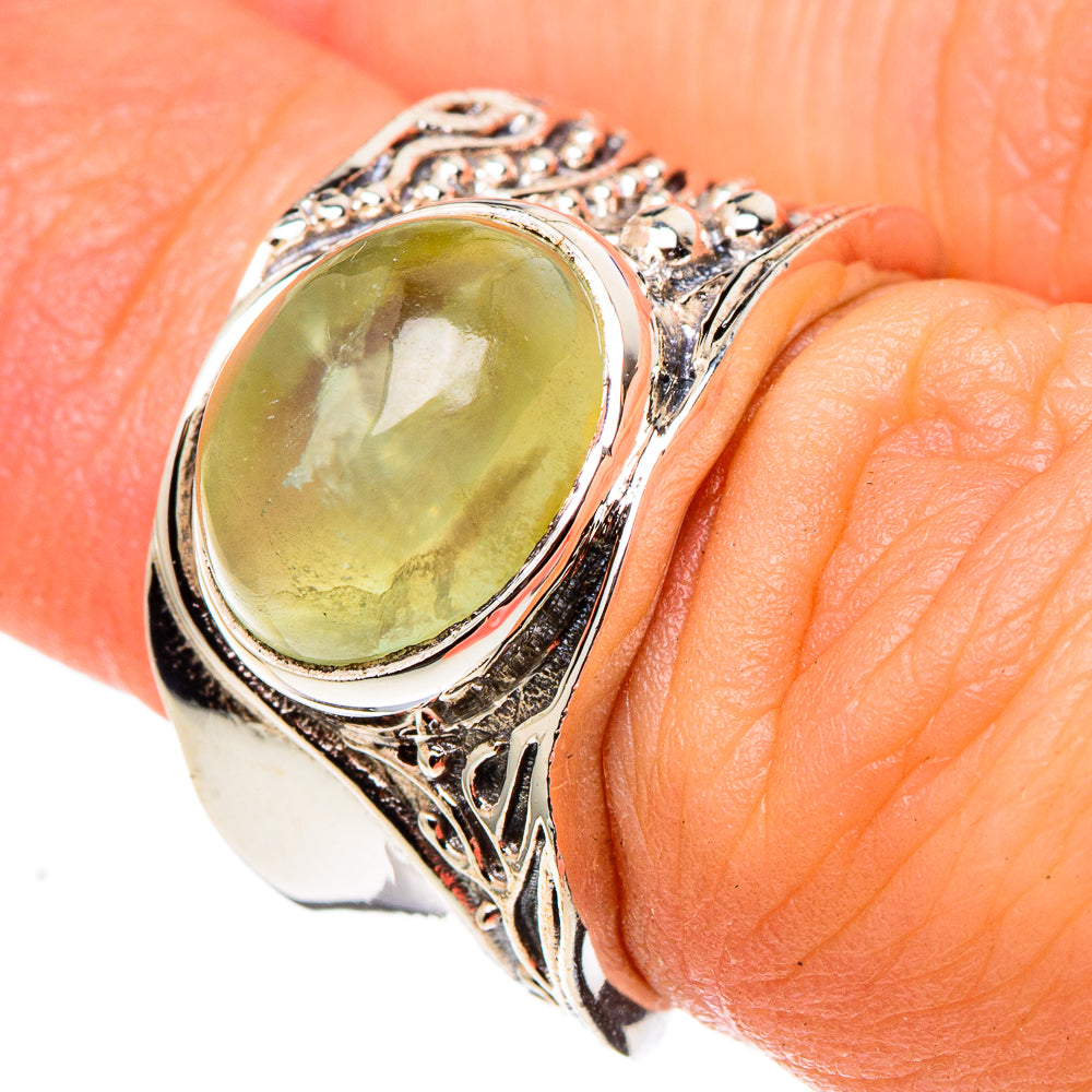 Prehnite Rings handcrafted by Ana Silver Co - RING97412