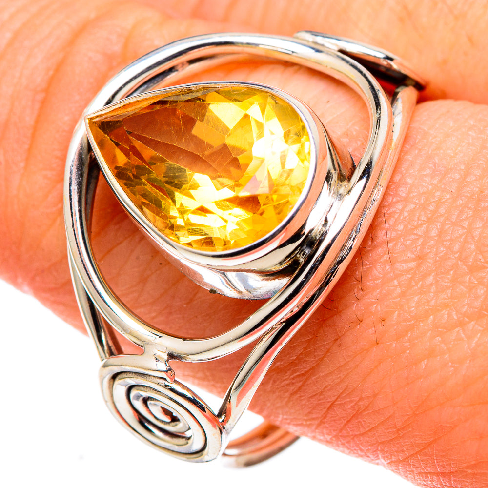 Citrine Rings handcrafted by Ana Silver Co - RING97417
