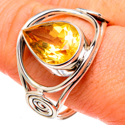 Citrine Rings handcrafted by Ana Silver Co - RING97417
