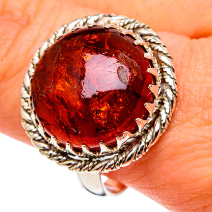 Baltic Amber Rings handcrafted by Ana Silver Co - RING97418