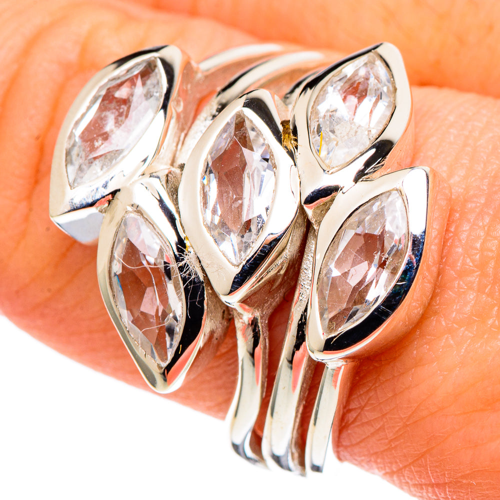 White Quartz Rings handcrafted by Ana Silver Co - RING97432
