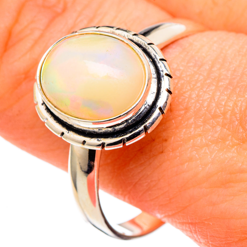 Ethiopian Opal Rings handcrafted by Ana Silver Co - RING97434