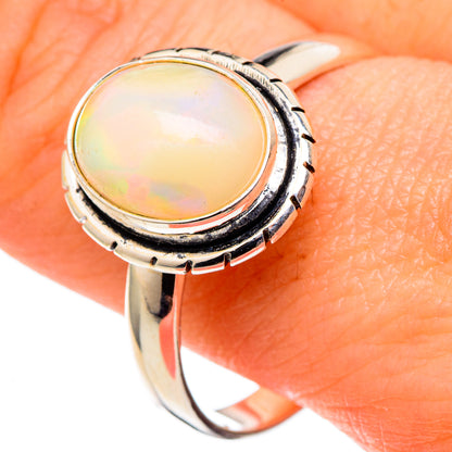 Ethiopian Opal Rings handcrafted by Ana Silver Co - RING97434