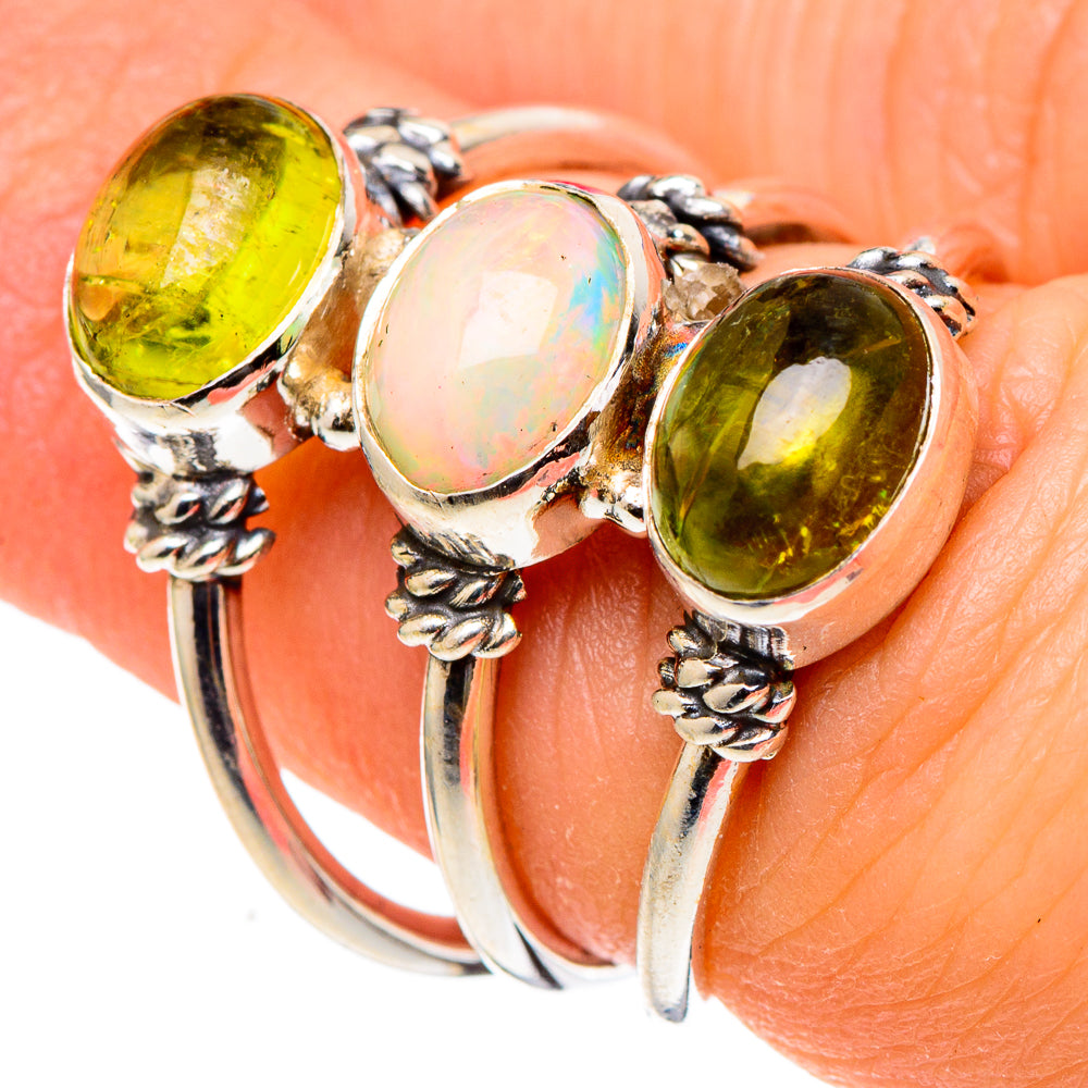 Ethiopian Opal Rings handcrafted by Ana Silver Co - RING97435
