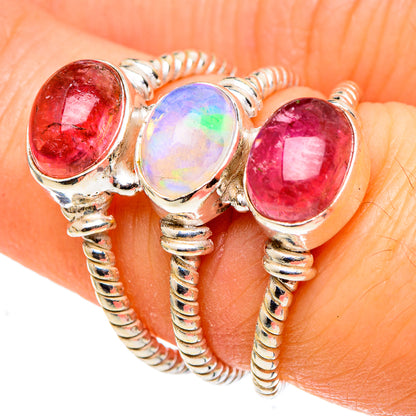 Ethiopian Opal Rings handcrafted by Ana Silver Co - RING97437