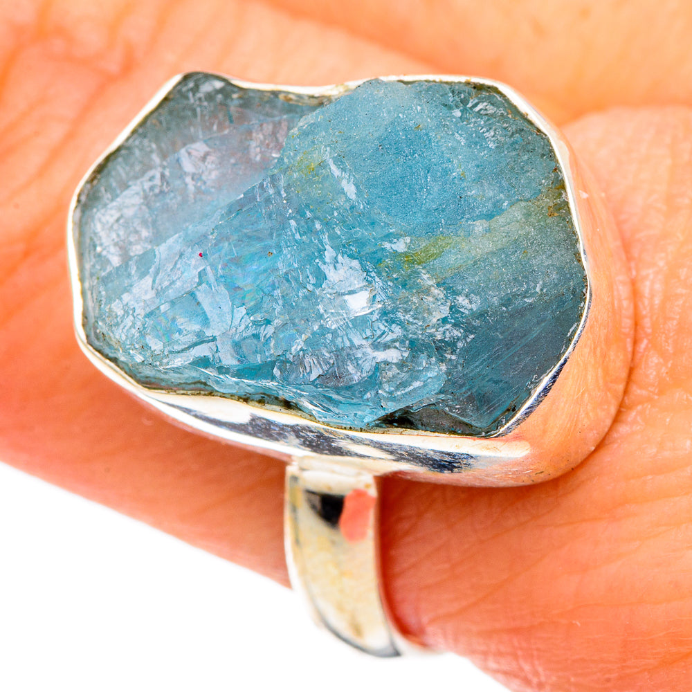 Aquamarine Rings handcrafted by Ana Silver Co - RING97438