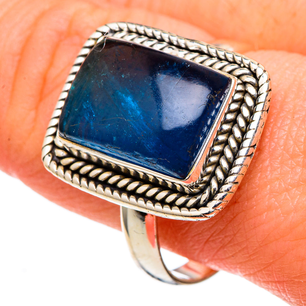 Blue Fluorite Rings handcrafted by Ana Silver Co - RING97441