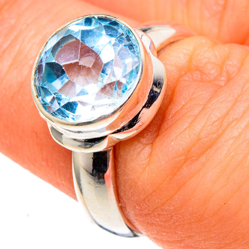 Blue Topaz Rings handcrafted by Ana Silver Co - RING97444