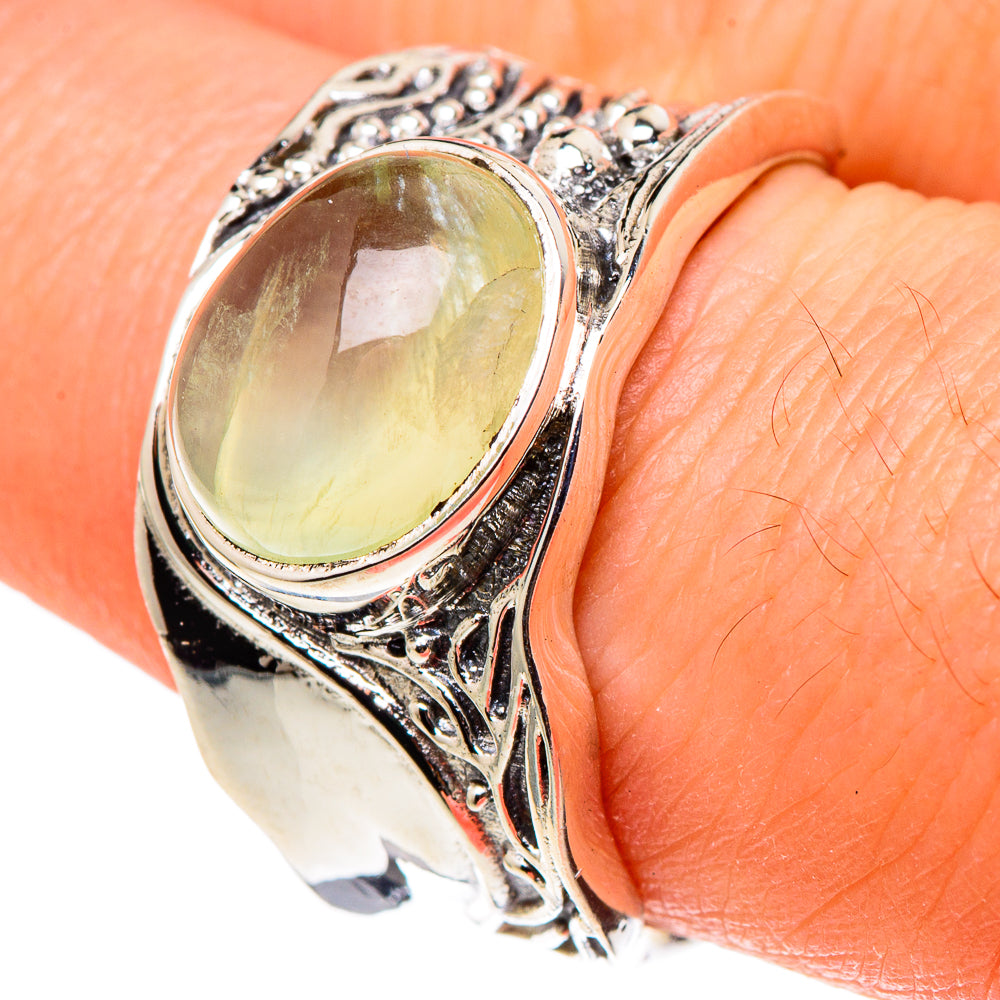 Prehnite Rings handcrafted by Ana Silver Co - RING97446