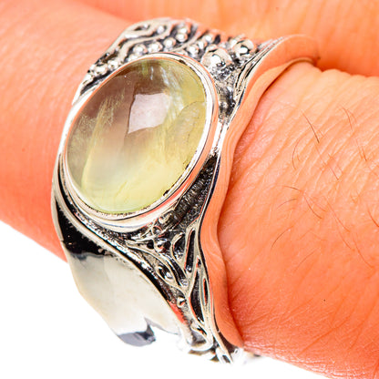 Prehnite Rings handcrafted by Ana Silver Co - RING97446