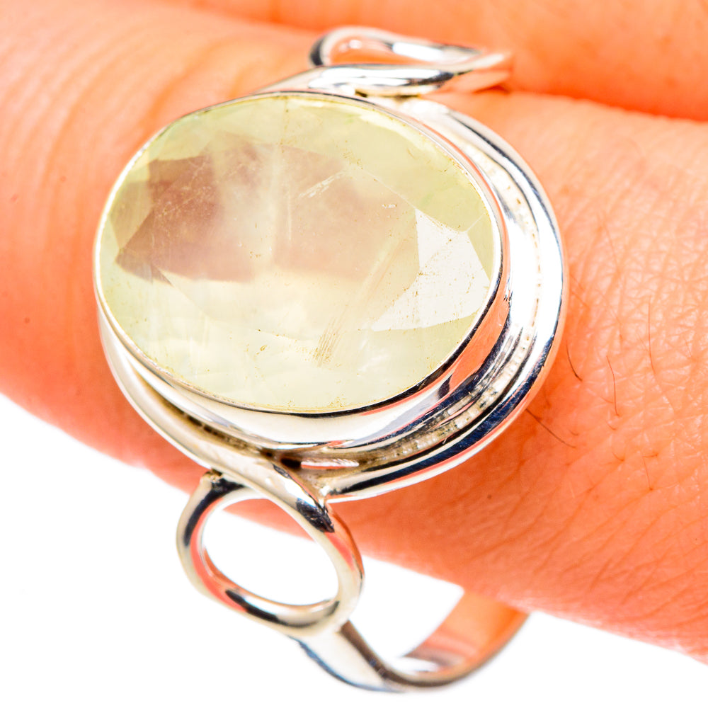 Prehnite Rings handcrafted by Ana Silver Co - RING97448