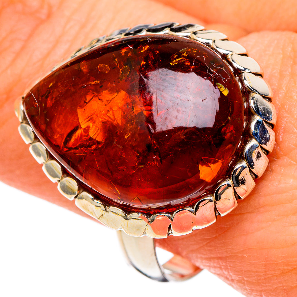 Baltic Amber Rings handcrafted by Ana Silver Co - RING97452