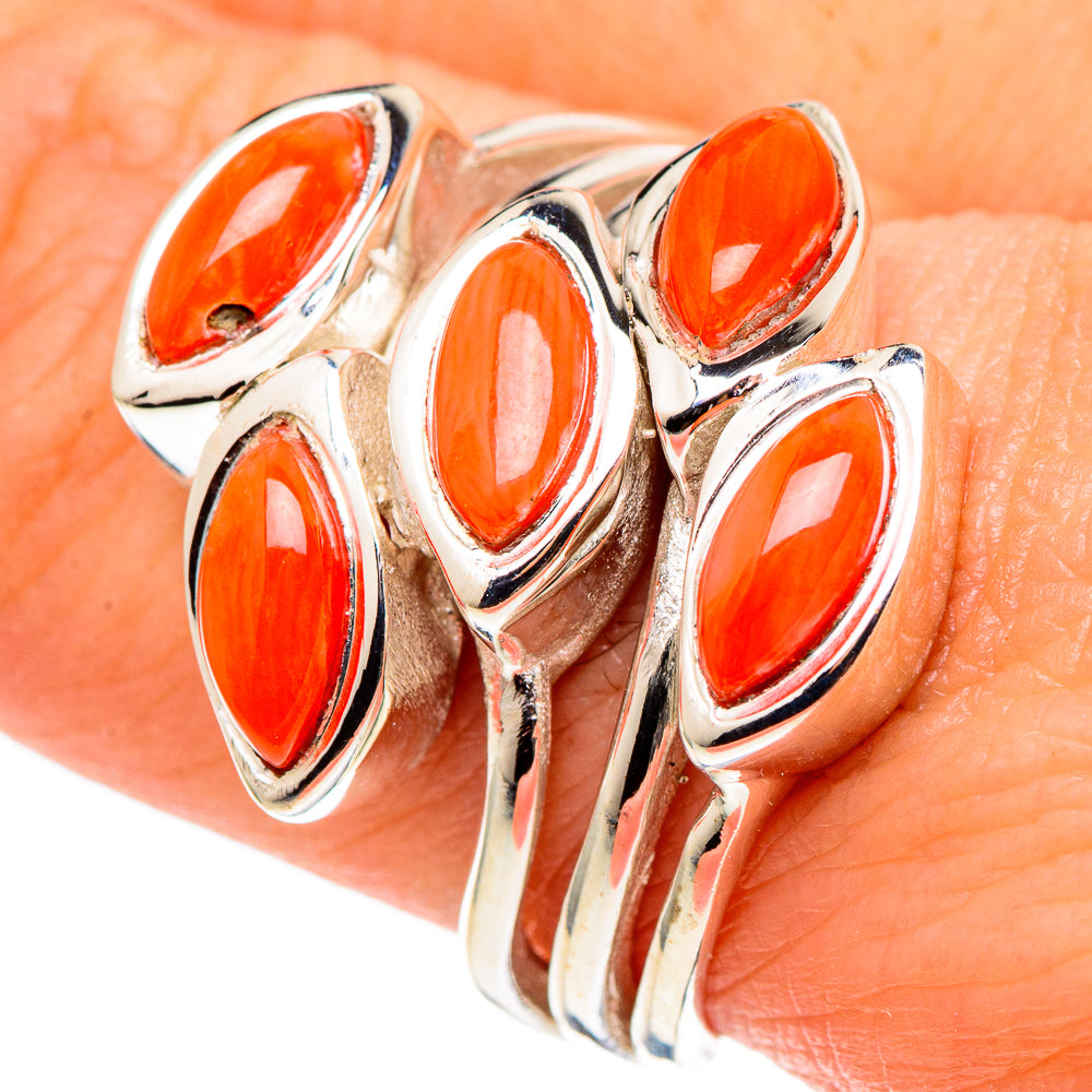Carnelian Rings handcrafted by Ana Silver Co - RING97456