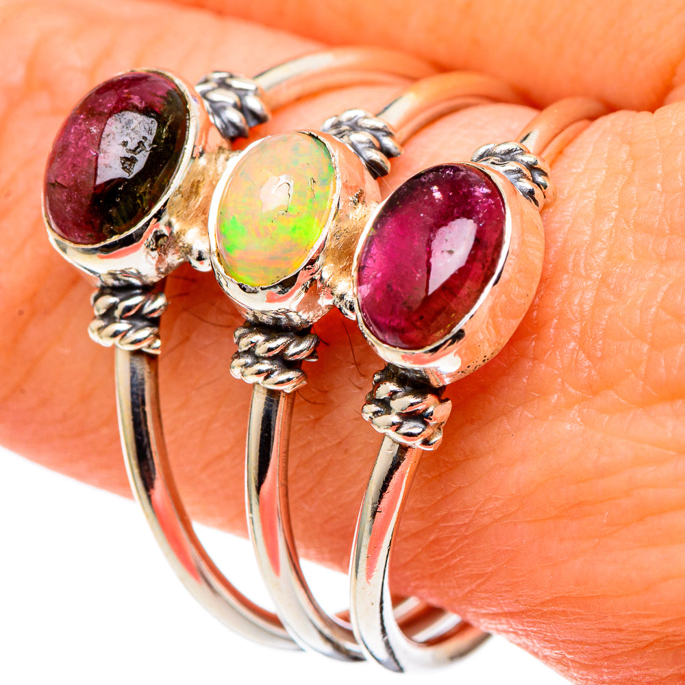 Ethiopian Opal Rings handcrafted by Ana Silver Co - RING97467