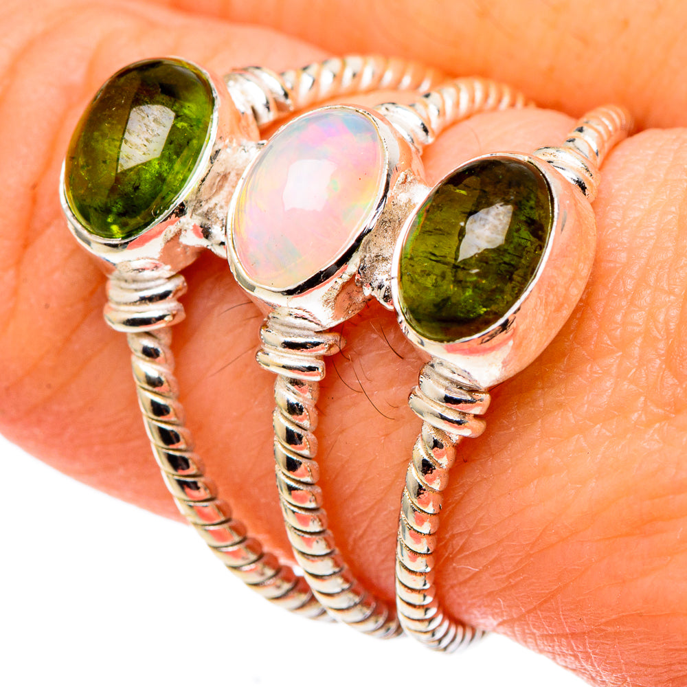 Ethiopian Opal Rings handcrafted by Ana Silver Co - RING97469