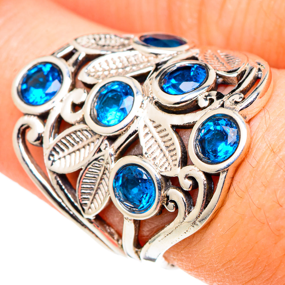 Blue Quartz Rings handcrafted by Ana Silver Co - RING97475