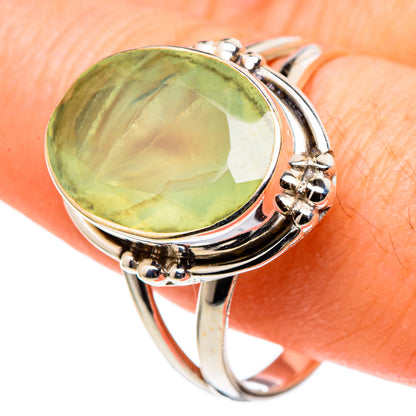 Prehnite Rings handcrafted by Ana Silver Co - RING97479