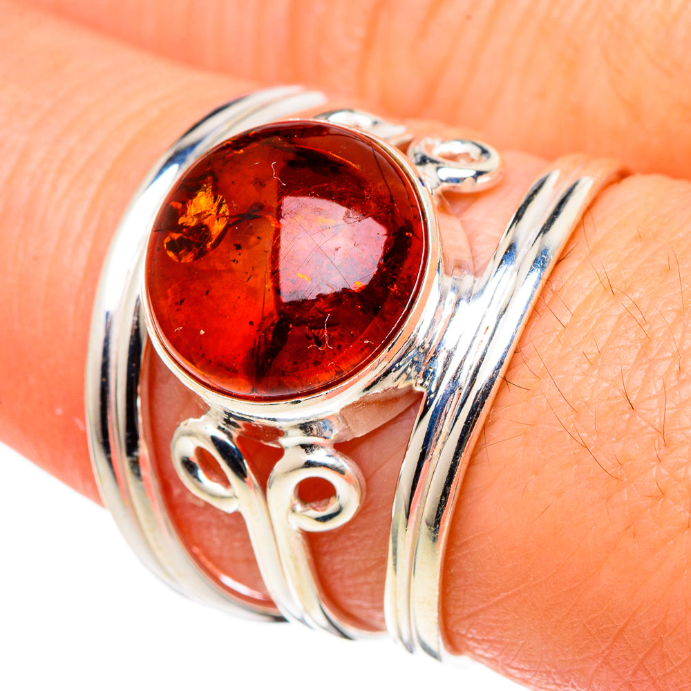 Baltic Amber Rings handcrafted by Ana Silver Co - RING97484