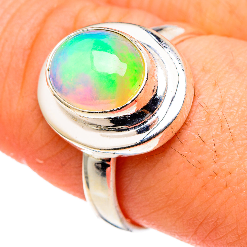 Ethiopian Opal Rings handcrafted by Ana Silver Co - RING97499
