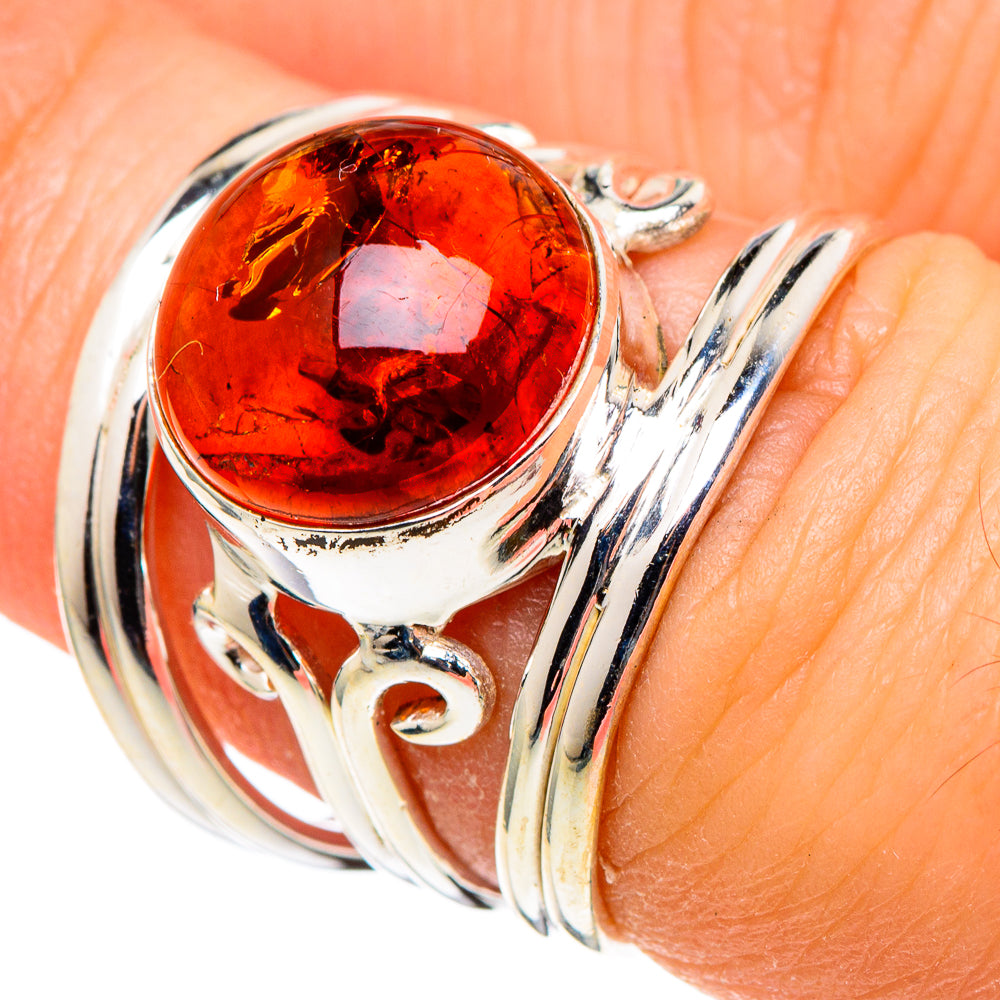 Baltic Amber Rings handcrafted by Ana Silver Co - RING97515