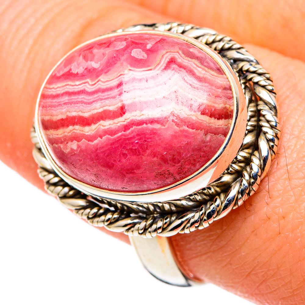 Rhodochrosite Rings handcrafted by Ana Silver Co - RING97516