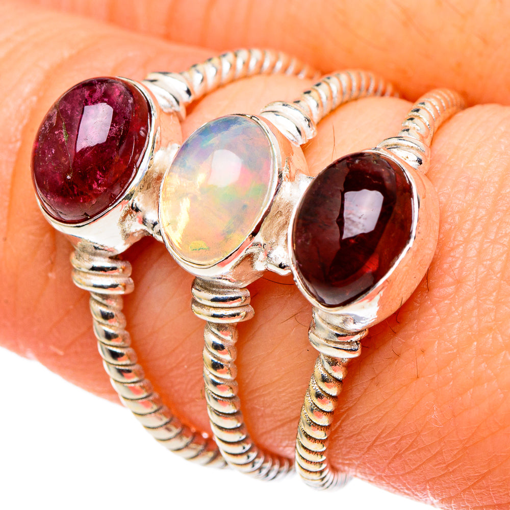 Ethiopian Opal Rings handcrafted by Ana Silver Co - RING97526