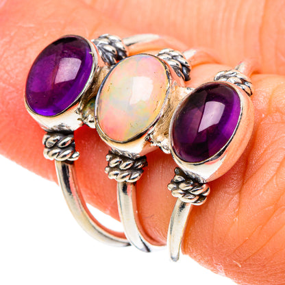 Ethiopian Opal Rings handcrafted by Ana Silver Co - RING97528