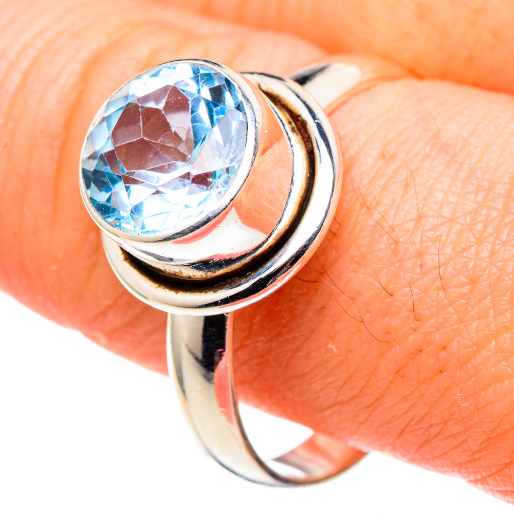 Blue Topaz Rings handcrafted by Ana Silver Co - RING97533