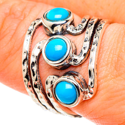 Sleeping Beauty Turquoise Rings handcrafted by Ana Silver Co - RING97536
