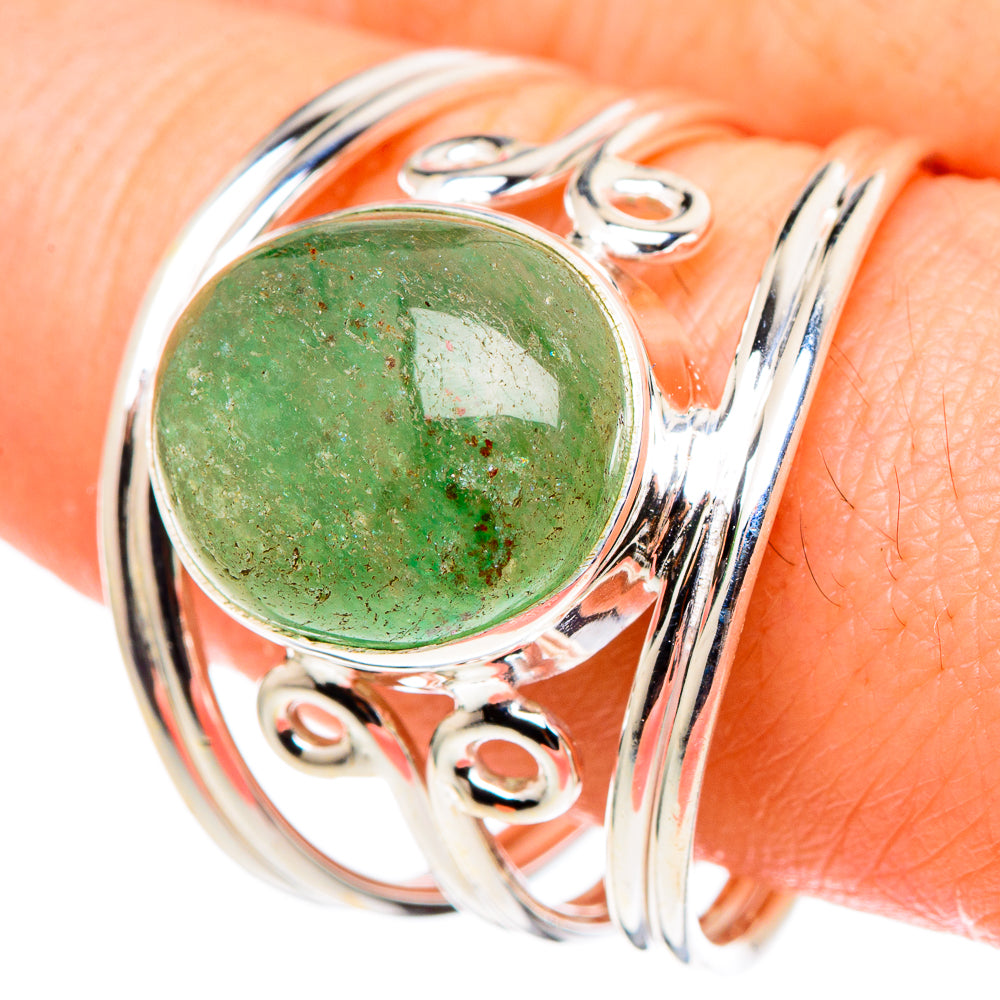 Green Aventurine Rings handcrafted by Ana Silver Co - RING97538