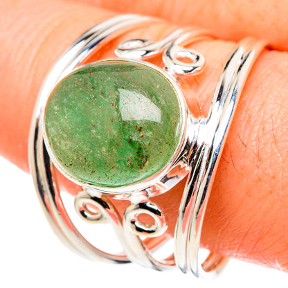 Green Aventurine Rings handcrafted by Ana Silver Co - RING97538