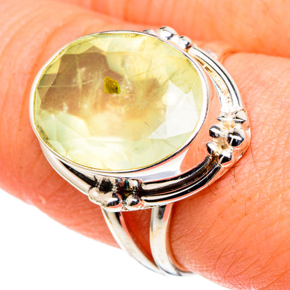 Prehnite Rings handcrafted by Ana Silver Co - RING97539