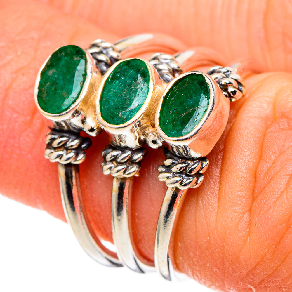 Green Aventurine Rings handcrafted by Ana Silver Co - RING97541