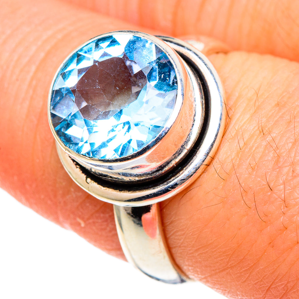 Blue Topaz Rings handcrafted by Ana Silver Co - RING97554