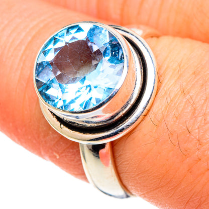 Blue Topaz Rings handcrafted by Ana Silver Co - RING97554