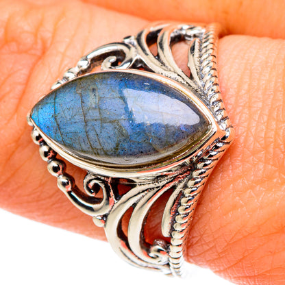Labradorite Rings handcrafted by Ana Silver Co - RING97557